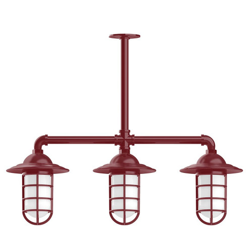 Vaportite Three Light Pendant in Barn Red (518|MSK05255T24G07)
