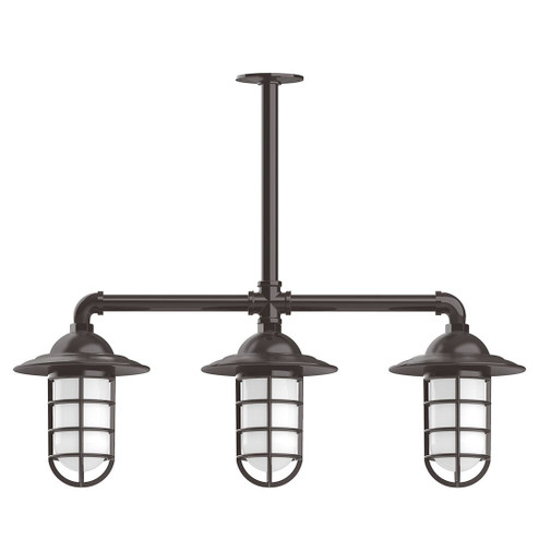 Vaportite Three Light Pendant in Architectural Bronze (518|MSK05251T36G07)