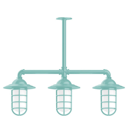 Vaportite Three Light Pendant in Sea Green (518|MSK05248T30G07) Vaportite Three Light Pendant in Sea Green (518|MSK05248T30G07)