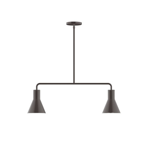 Axis Two Light Linear Pendant in Architectural Bronze (518|MSG43651)