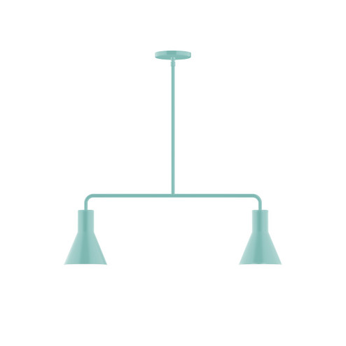 Flare Two Light Linear Pendant in Sea Green (518|MSG43648)