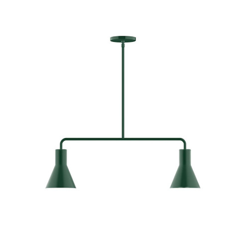 Axis Two Light Linear Pendant in Forest Green (518|MSG43642)