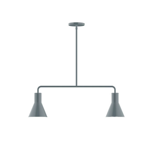 Axis Two Light Linear Pendant in Slate Gray (518|MSG43640)