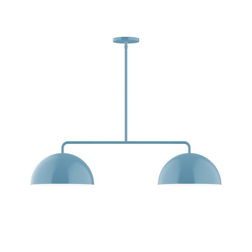 Axis Two Light Linear Pendant in Light Blue (518|MSG432G1554)