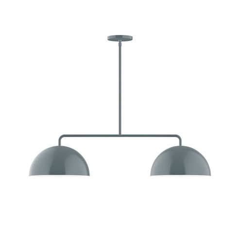 Arcade Two Light Linear Pendant in Slate Gray (518|MSG432G1540)