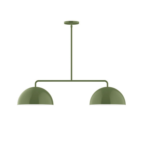 Arcade Two Light Linear Pendant in Fern Green (518|MSG432G1522)