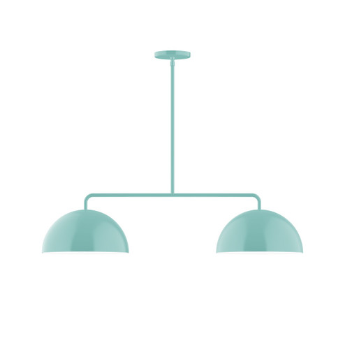 Arcade Two Light Linear Pendant in Sea Green (518|MSG43248)