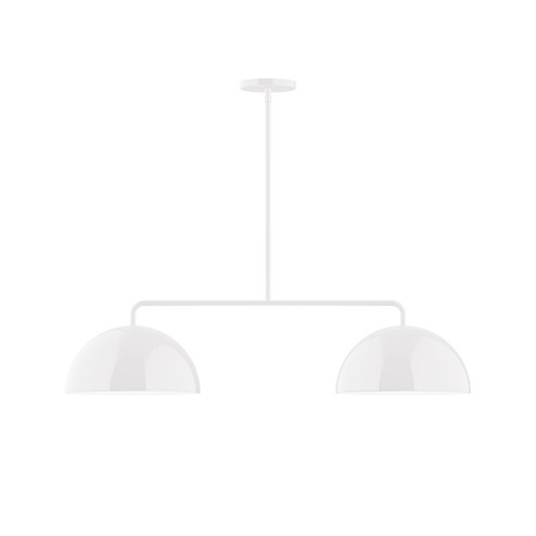 Arcade Two Light Linear Pendant in White (518|MSG43244)