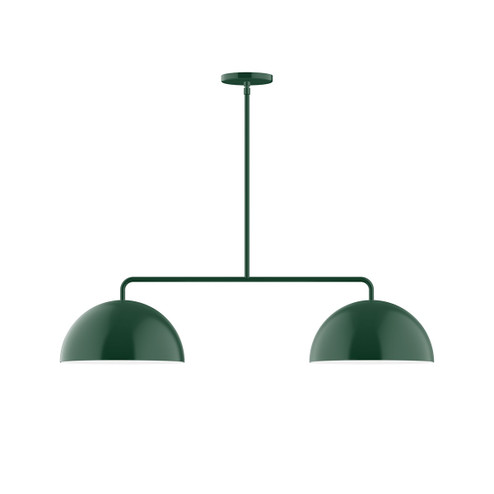 Arcade Two Light Linear Pendant in Forest Green (518|MSG43242)