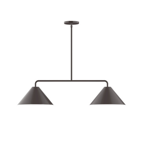 Pinnacle Two Light Linear Pendant in Architectural Bronze (518|MSG42251)