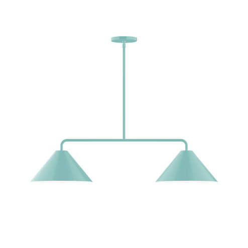 Pinnacle Two Light Linear Pendant in Sea Green (518|MSG42248)