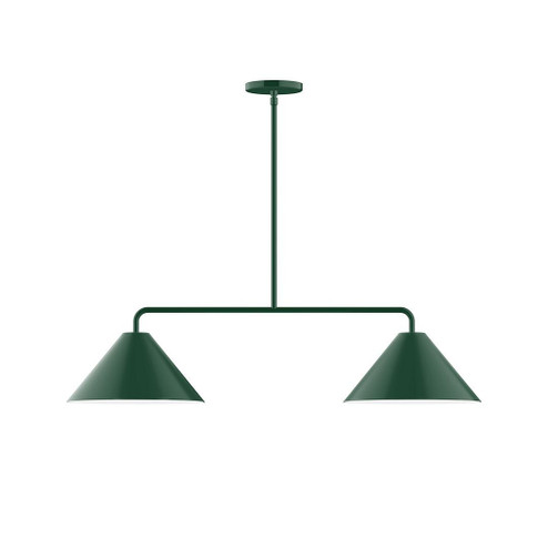 Axis Two Light Linear Pendant in Forest Green (518|MSG42242)