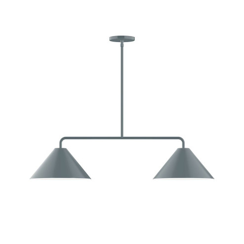 Axis Two Light Linear Pendant in Slate Gray (518|MSG42240)
