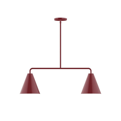 Axis Two Light Linear Pendant in Barn Red (518|MSG42055)