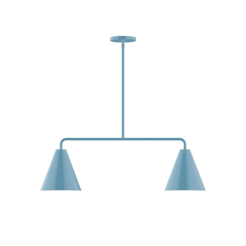 Axis Two Light Linear Pendant in Light Blue (518|MSG42054)