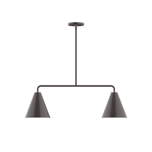 Jynx Two Light Linear Pendant in Architectural Bronze (518|MSG42051)