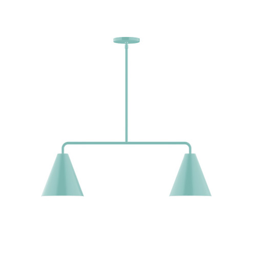 Jynx Two Light Linear Pendant in Sea Green (518|MSG42048)