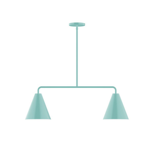 Axis Two Light Linear Pendant in Sea Green (518|MSG42048)