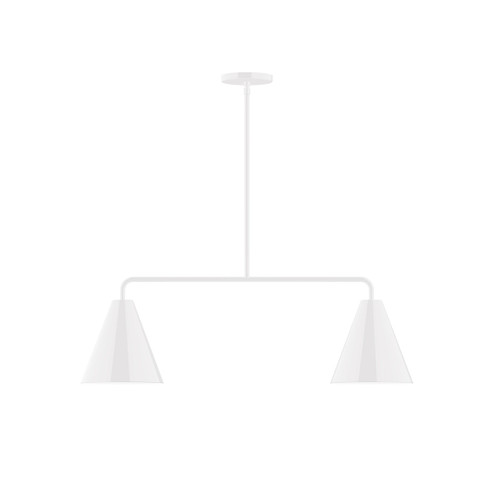 Jynx Two Light Linear Pendant in White (518|MSG42044)