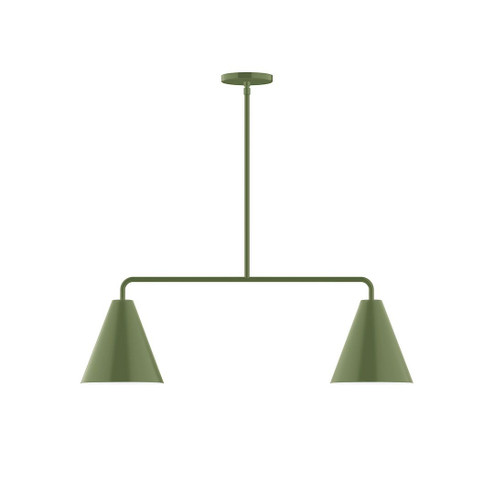 Axis Two Light Linear Pendant in Fern Green (518|MSG42022)