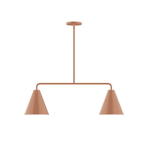 Axis Two Light Linear Pendant in Terracotta (518|MSG42019)