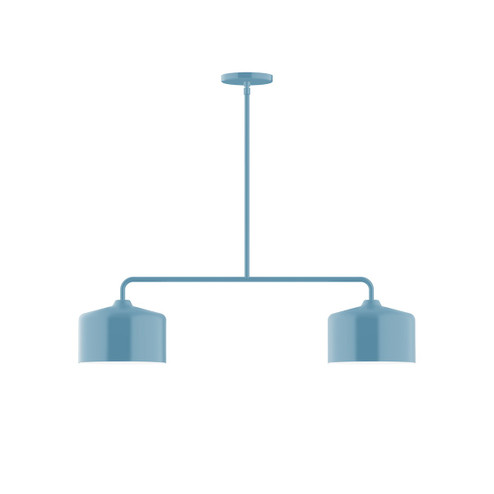 Julia Two Light Linear Pendant in Light Blue (518|MSG41954)