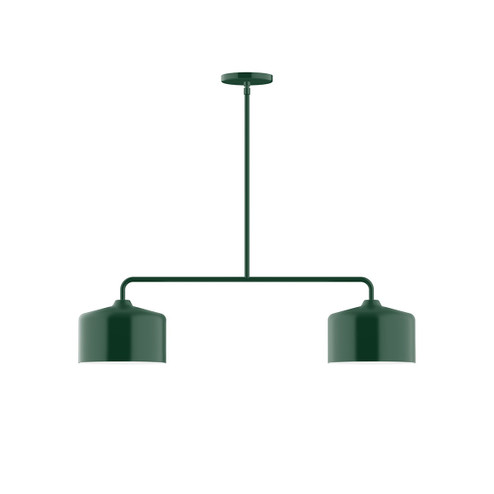 Julia Two Light Linear Pendant in Forest Green (518|MSG41942)