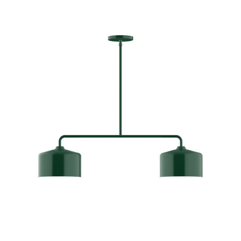 Axis Two Light Linear Pendant in Forest Green (518|MSG41942)
