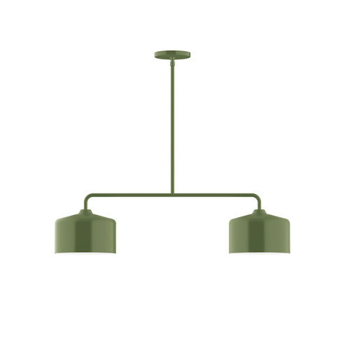 Julia Two Light Linear Pendant in Fern Green (518|MSG41922)