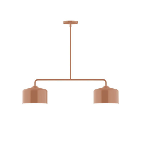 Axis Two Light Linear Pendant in Terracotta (518|MSG41919)