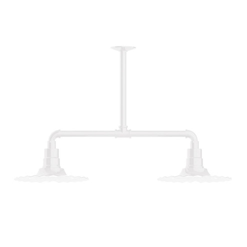 Radial Two Light Pendant in White (518|MSD15844T48G06)