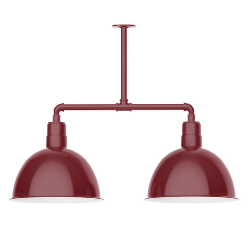 Deep Bowl Two Light Pendant in Barn Red (518|MSD11755T24G06)