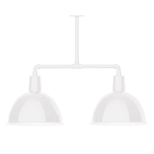 Deep Bowl Two Light Pendant in White (518|MSD11744T30G06)