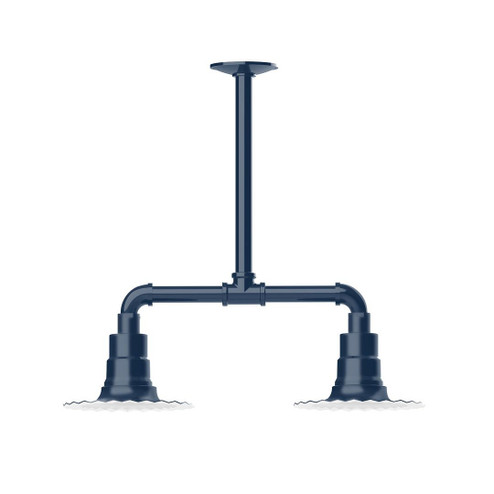 Radial Two Light Pendant in Navy (518|MSB15750T24G06)