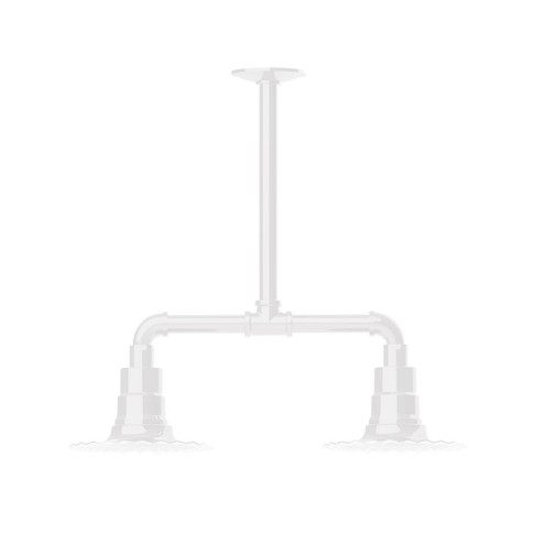 Radial Two Light Pendant in White (518|MSB15744G06)