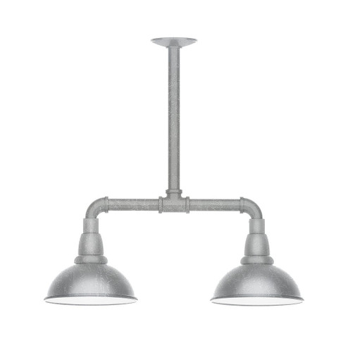 Cafe Two Light Pendant in Painted Galvanized (518|MSB10549G06)