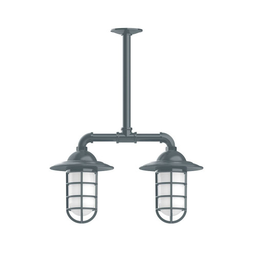 Vaportite Two Light Pendant in Slate Gray (518|MSA05240T30G07)