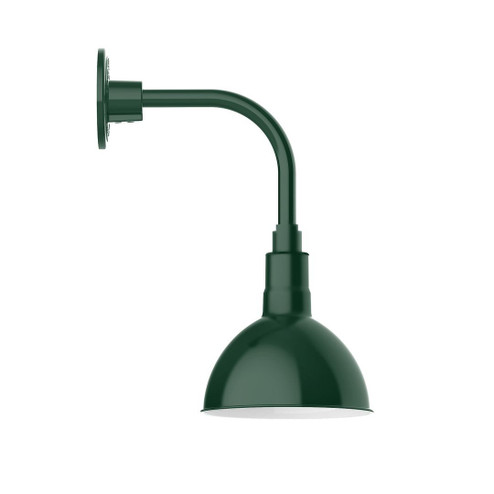 Deep Bowl One Light Wall Mount in Forest Green (518|GNT11442B03G06)