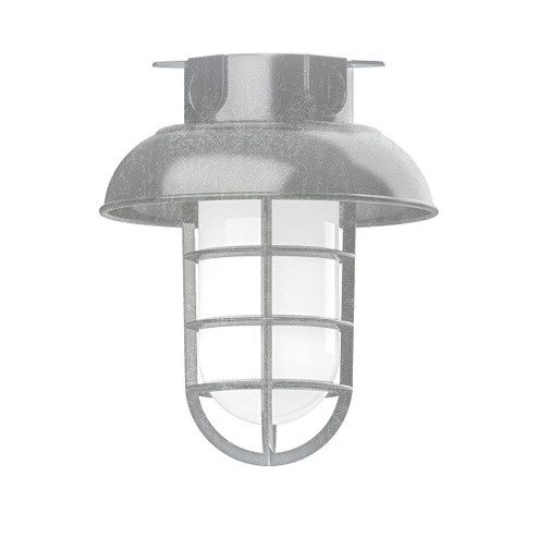 Vaportite One Light Flush Mount in Painted Galvanized (518|FMC06049G07)