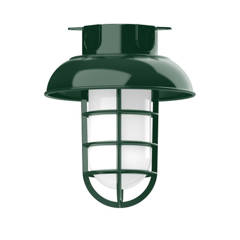 Vaportite One Light Flush Mount in Forest Green (518|FMC06042G07)