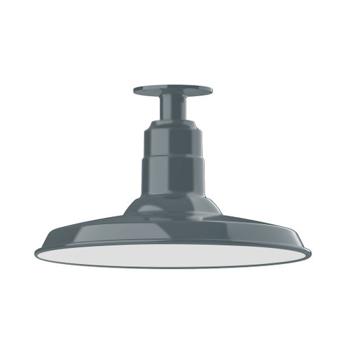 Warehouse One Light Flush Mount in Slate Gray (518|FMB18340G06)