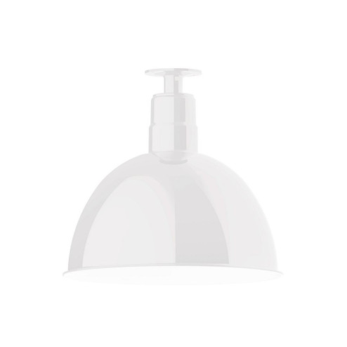 Deep Bowl One Light Flush Mount in White (518|FMB11744G06)