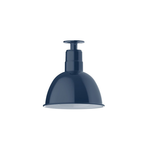 Deep Bowl One Light Flush Mount in Navy (518|FMB11650G06)