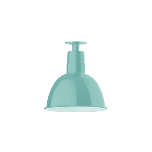 Deep Bowl One Light Flush Mount in Sea Green (518|FMB11648G06)