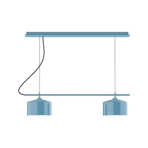 Axis Two Light Linear Chandelier in Light Blue (518|CHE41954C04)