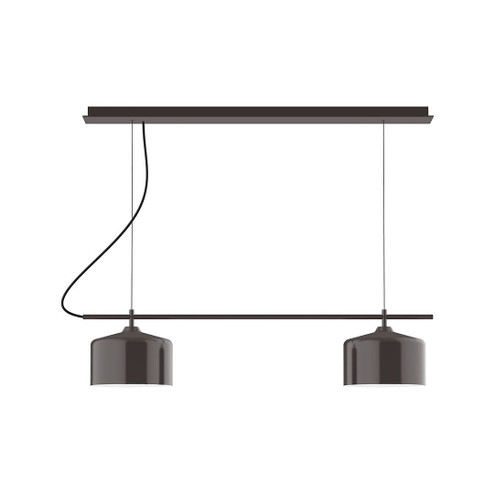 Axis Two Light Linear Chandelier in Architectural Bronze (518|CHE41951C26)