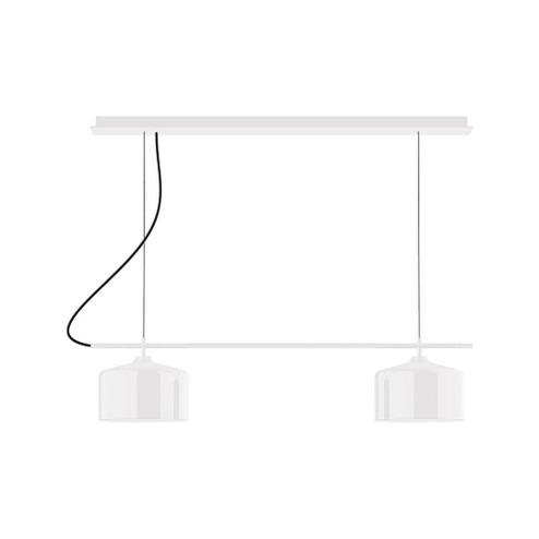 Axis Two Light Linear Chandelier in White (518|CHE41944C25)