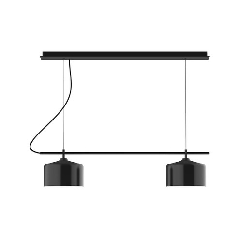 Axis Two Light Linear Chandelier in Black (518|CHE41941C21)