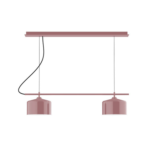 Axis Two Light Linear Chandelier in Mauve (518|CHE41920C21)
