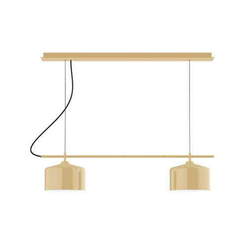 Axis Two Light Linear Chandelier in Ivory (518|CHE41917C23)